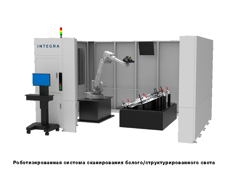 Роботизированная система сканирования белого/структурированного света Роботизированная система сканирования белого/структурированного света