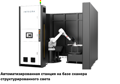 Автоматизированная станция на базе сканера структурированного света Автоматизированная станция на базе сканера структурированного света