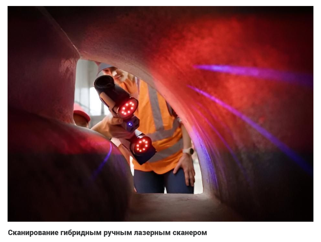 Сканирование гибридным ручным лазерным сканером Сканирование гибридным ручным лазерным сканером